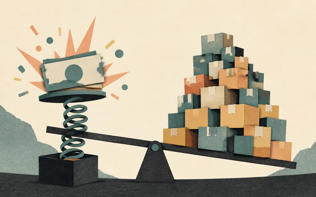 Editorial illustration for “Novanta’s profit surge came with tariff refunds and a faster-growing inventory pile”