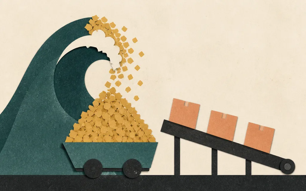 Editorial illustration for “Old Dominion's cash jumped as freight volume and margins slipped”