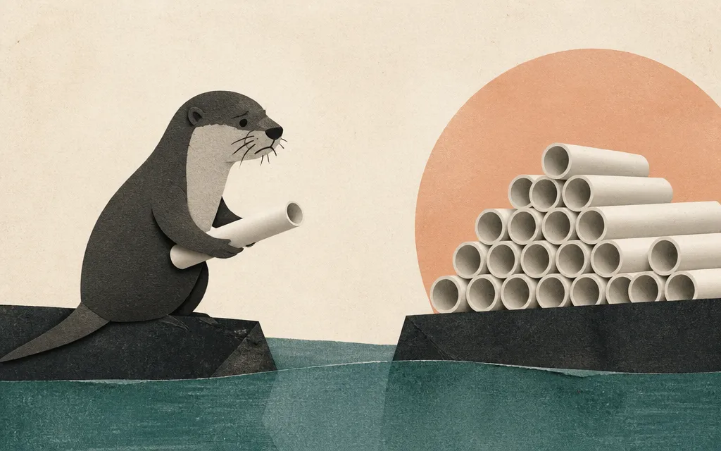 Editorial illustration for “Otter Tail sold more PVC and still lost money”