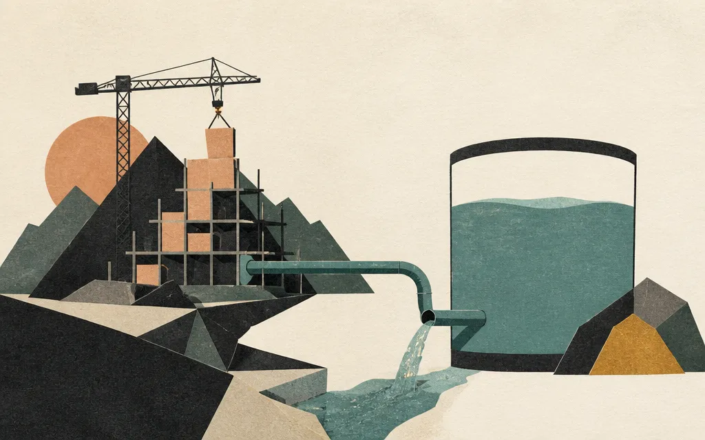 Editorial illustration for “Perpetua’s capex jumped to $32.3M as Stibnite moved toward construction”