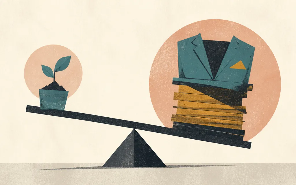 Editorial illustration for “Piper Sandler grew revenue 25%, but stock compensation grew faster”