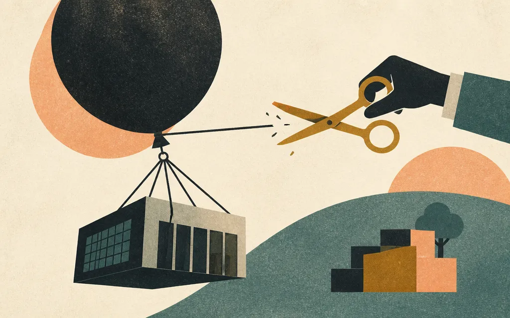Editorial illustration for “PNC’s 21% revenue jump came with a shrinking commercial mortgage line”