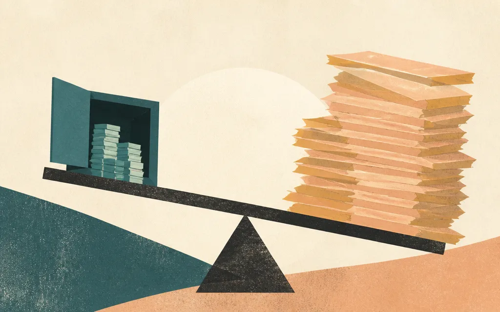 Editorial illustration for “Powell's receivables jumped 71% as revenue grew 9%”