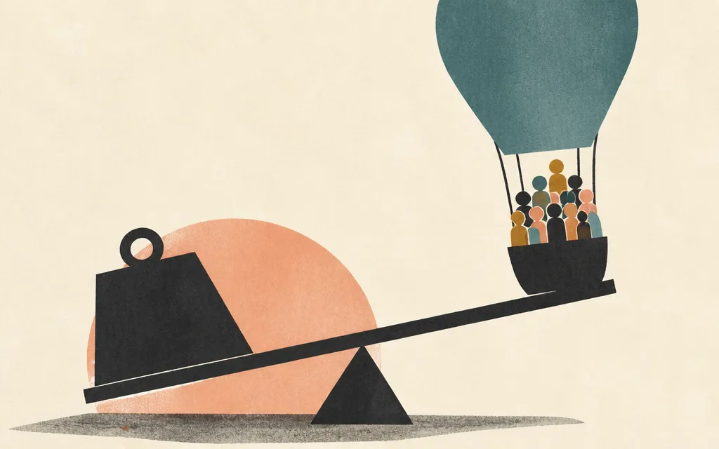Editorial illustration for “Roku's profit jumped 1,464%. Its subscription costs are still gaining faster.”