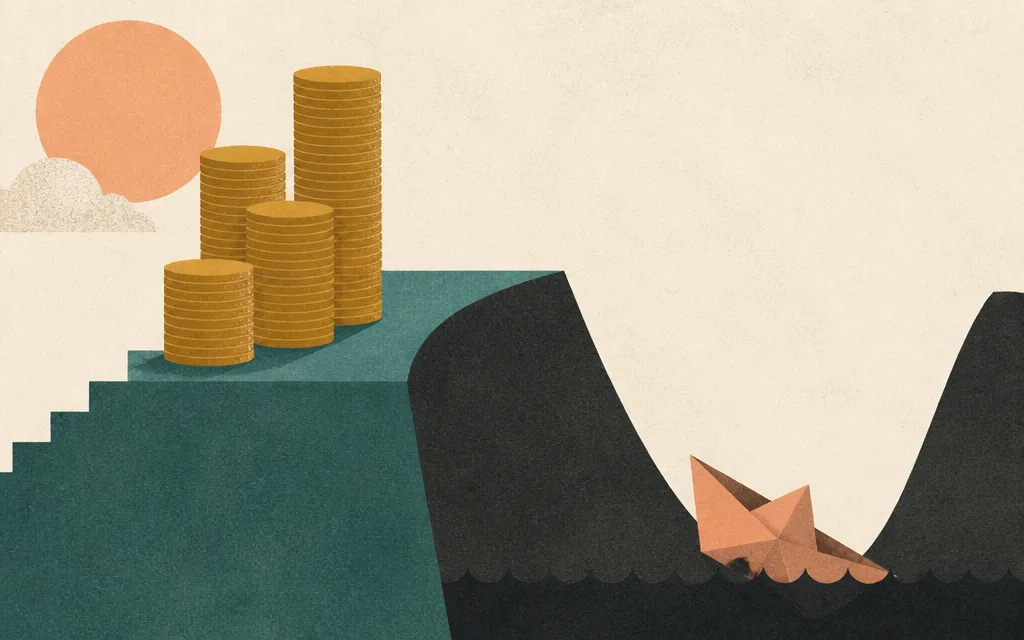 Editorial illustration for “Sabra’s revenue rose 25%. Net income went negative.”