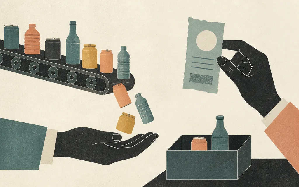 Editorial illustration for “Silgan sold more packaging and kept less of the money”