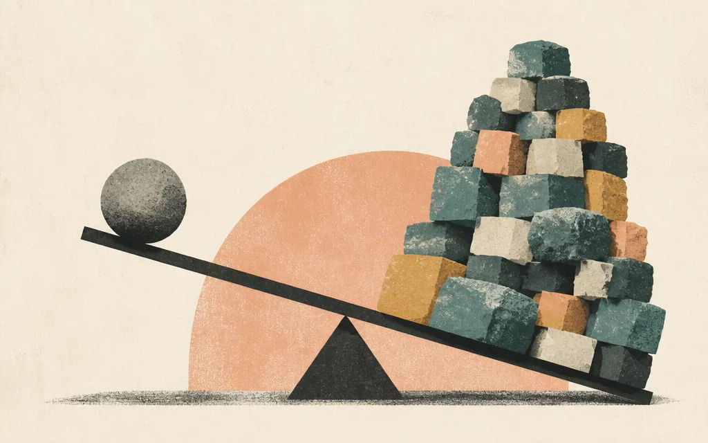 Editorial illustration for “StoneX grew profit 102%. Its inventory grew 65%.”