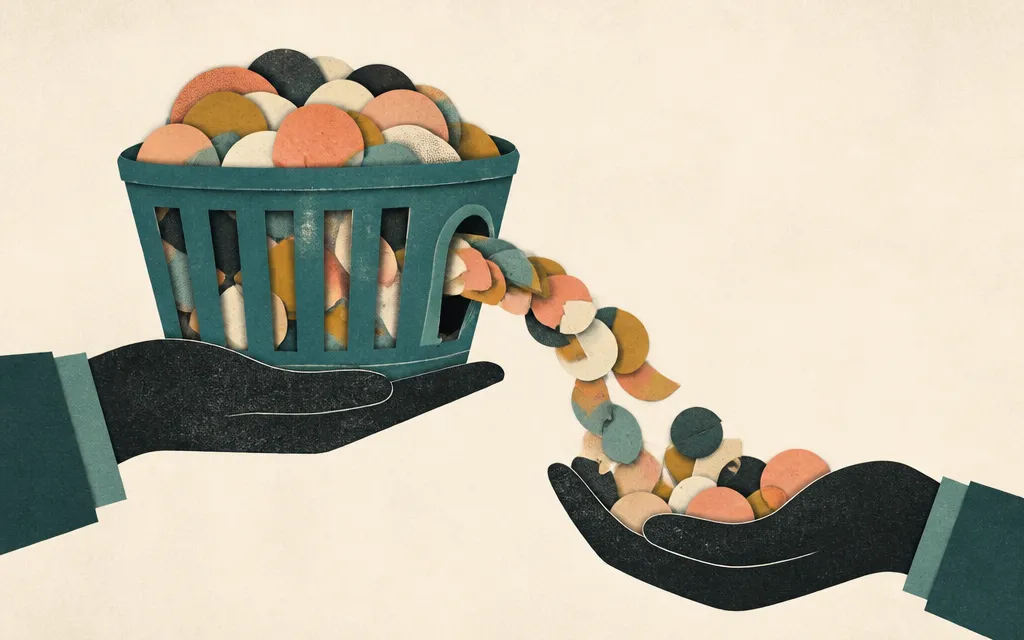 Editorial illustration for “StubHub’s stock rose 4%, but its cash surge came from money owed to sellers”