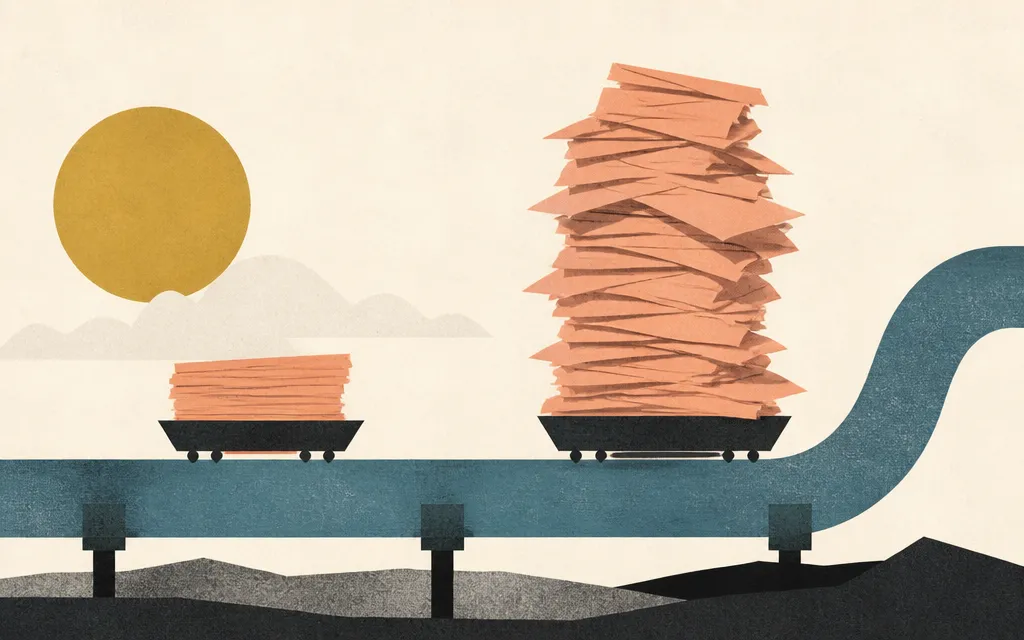 Editorial illustration for “Targa’s profits outran sales, but its receivables did too”