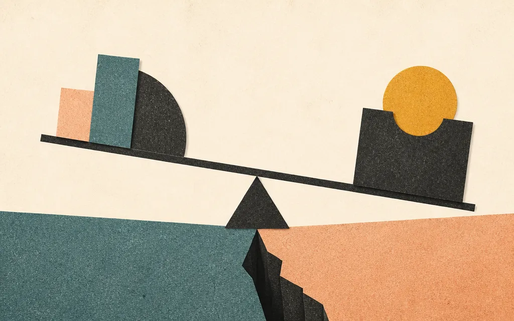 Editorial illustration for “The Trade Desk grew sales 3%. Profit fell 29%.”