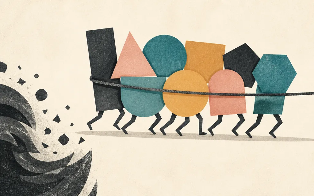 Editorial illustration for “Twenty-three stocks from nine sectors are suddenly moving together”