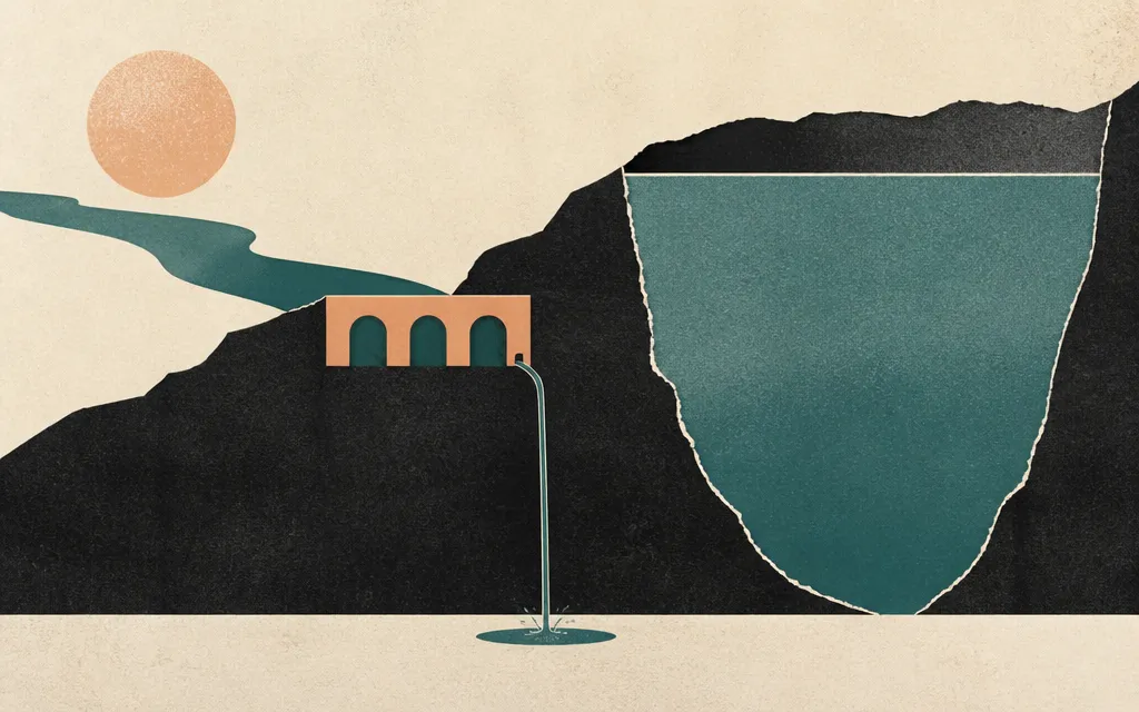 Editorial illustration for “Twilio added $300 million of sales. Its profit jump came from somewhere else.”