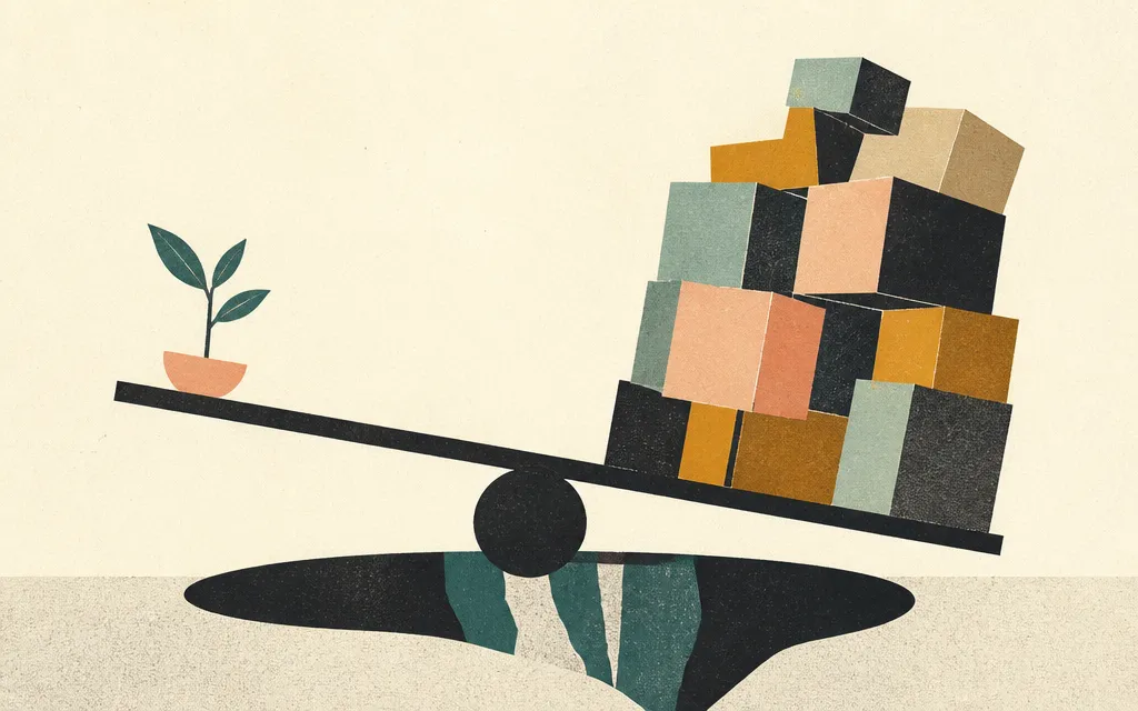 Editorial illustration for “Ultra Clean grew sales 5%. Its inventory grew 26%.”