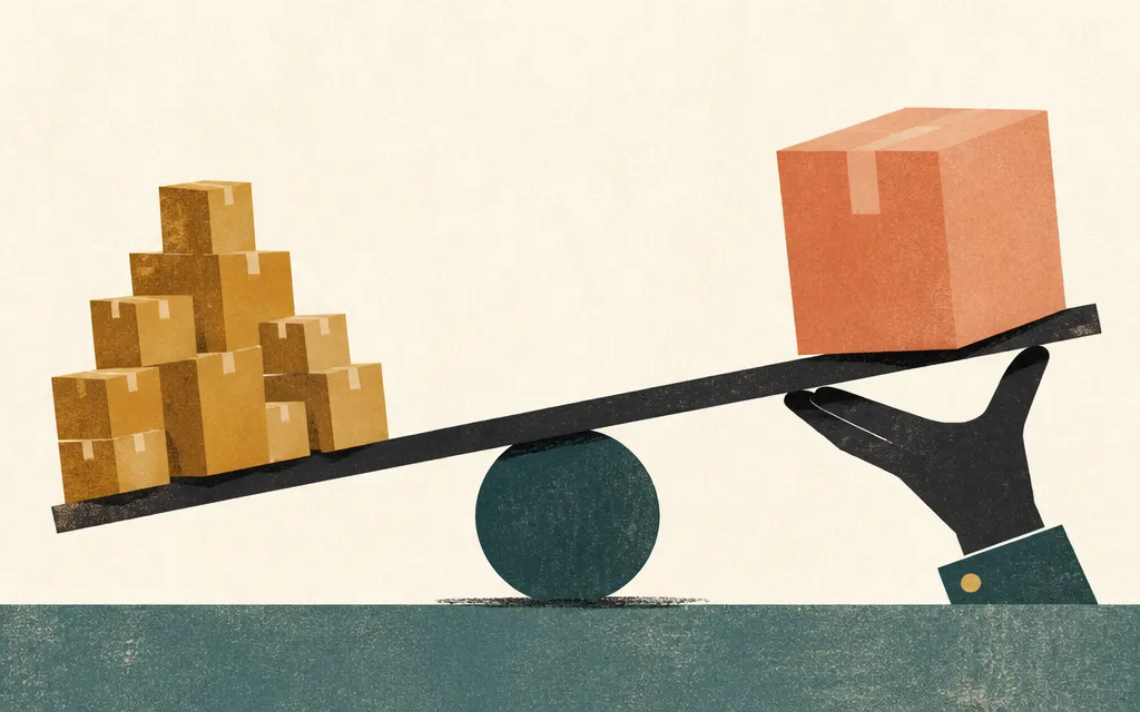 Editorial illustration for “UPS sold more, but each piece got costlier to move”