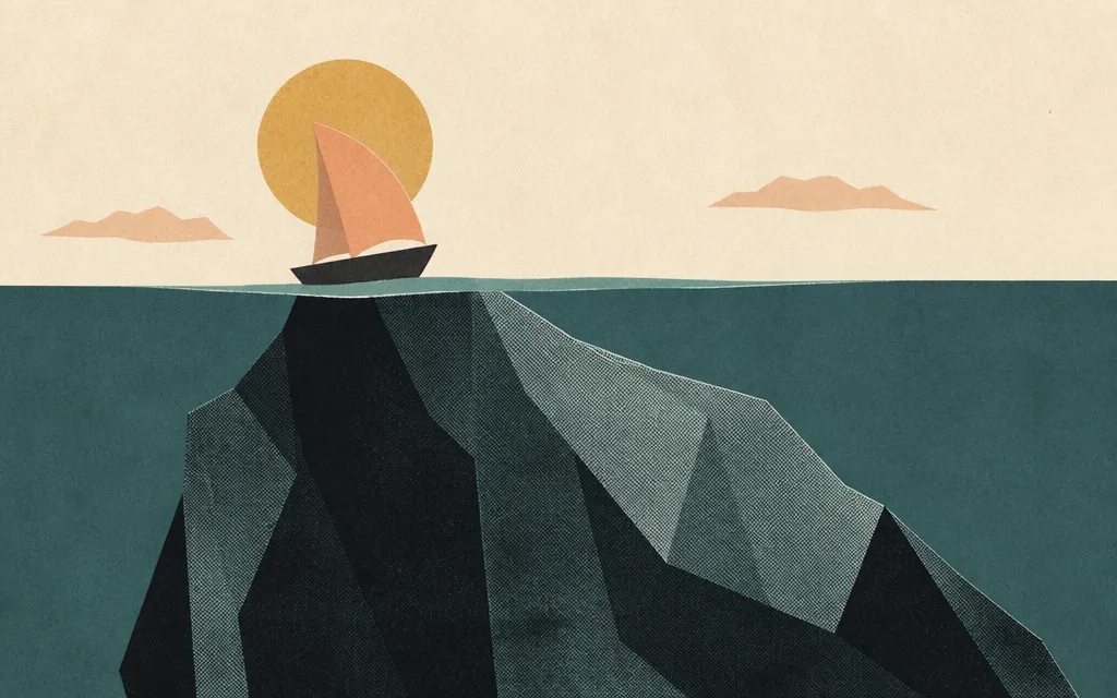 Editorial illustration for “UVXY grew revenue 57%. Its net margin fell from 542% to negative 2,420%.”