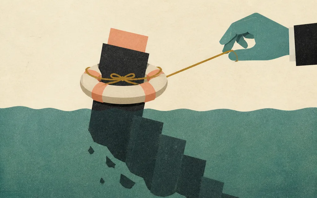 Editorial illustration for “Vontier’s margin rose on a tariff refund. Its EPS still fell 68%.”
