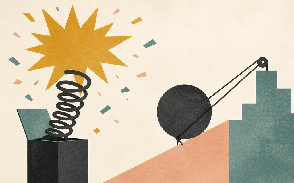 Editorial illustration for “Zions' earnings surged 86%. The operating story was much smaller”