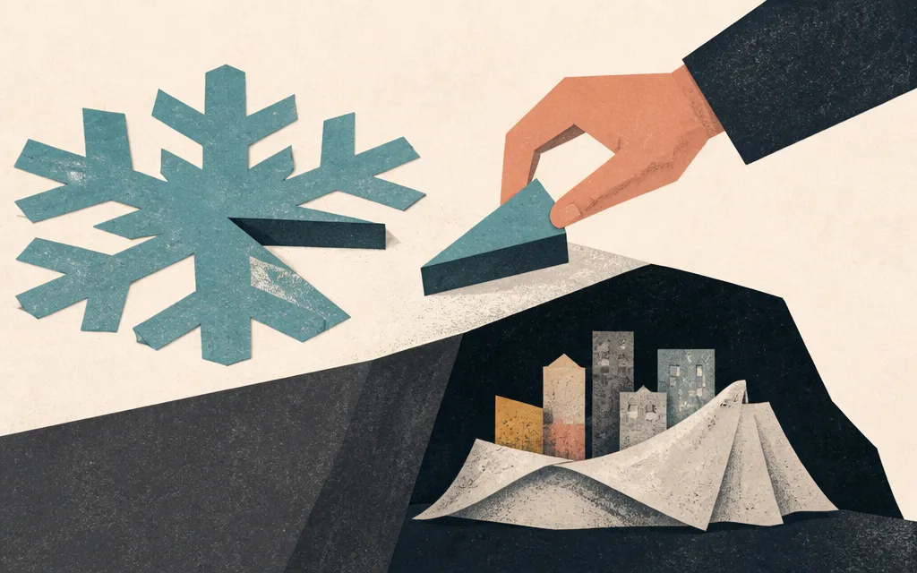 Editorial illustration for “Snowflake cut capex 70.8%. Its smaller loss got a non-cash assist”