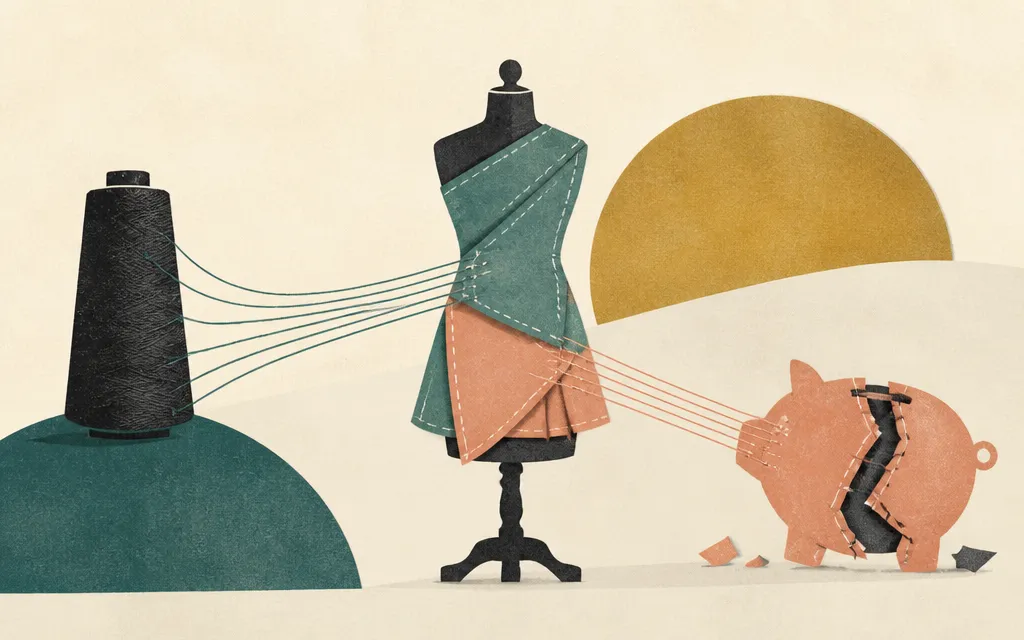 Editorial illustration for “Stitch Fix grew revenue 6.4% as SG&A fell as a share of revenue”